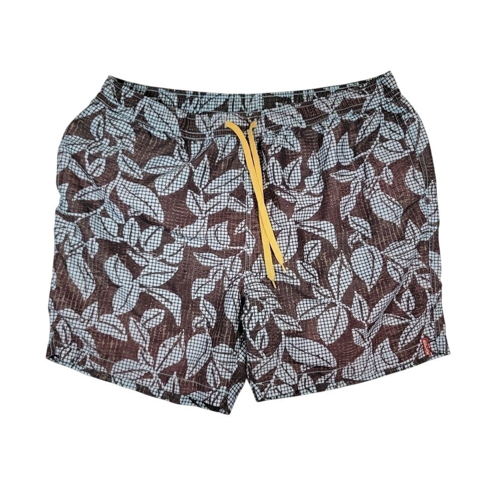 Tommy Bahama Relax Swim Trunks Mens XXL 2XL Floral Print Mesh Lined Drawstring